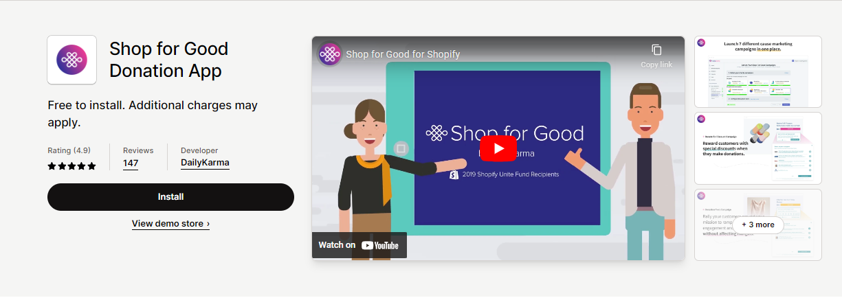 Shop for Good Donation App